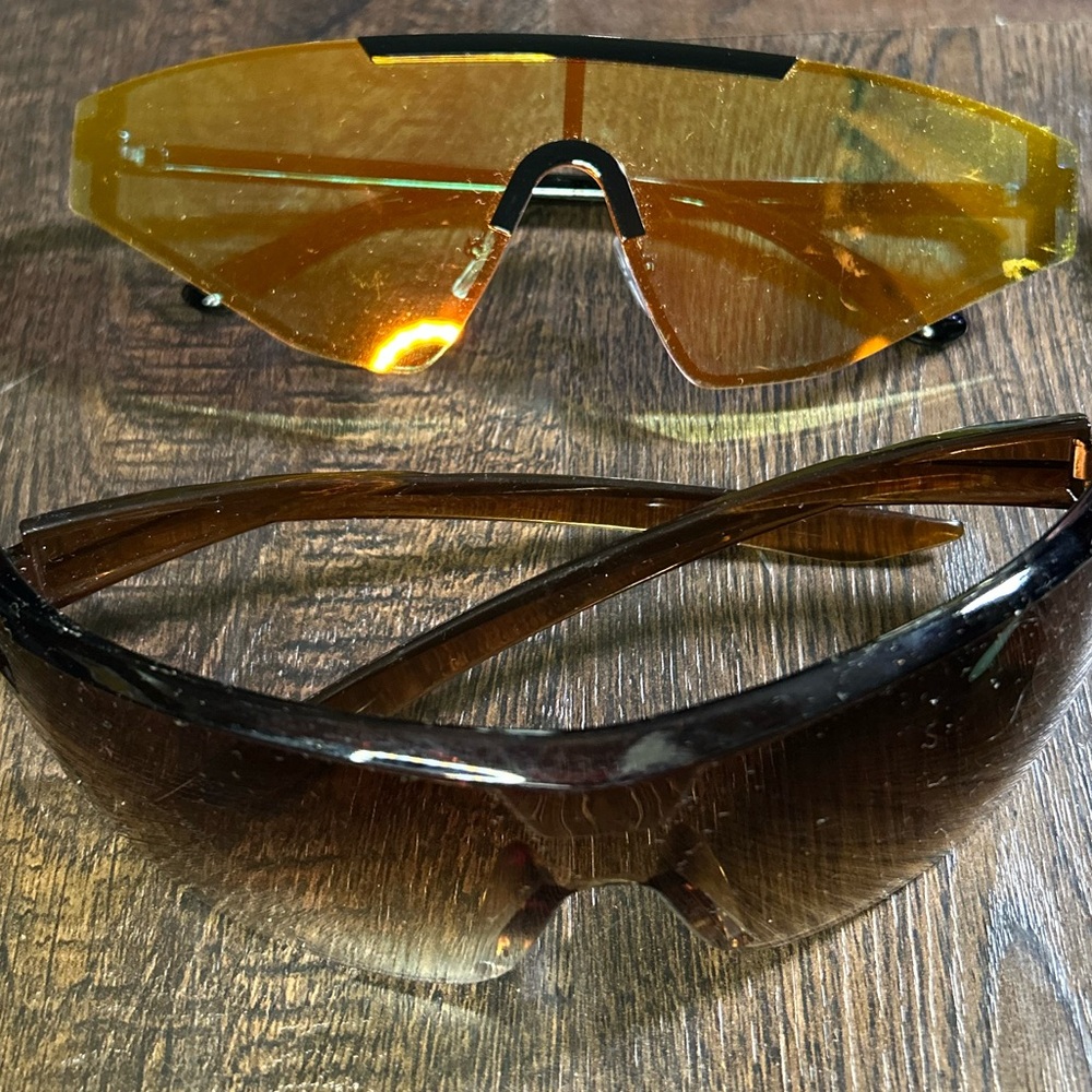 2PC Oversized Shield Sunglasses